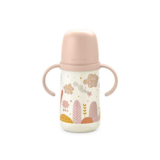 Picture of SUAVINEX 6M+ BOTTLE WITH HANDLE 270ML PINK DREAMS